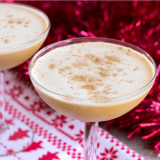 Looking for a seasonal cocktail to top all others? This creamy Bourbon Flip is a lighter take on eggnog perfect for your holiday party!
