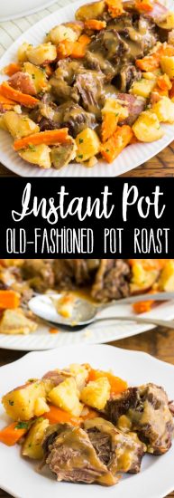 Instant Pot Old-Fashioned Pot Roast with Gravy & Vegetables is the best pot roast I've ever made. This easy, one-pot dinner is a family favorite!