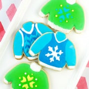 Ugly Christmas Sweaters are super fun to wear, but these Ugly Christmas Sweater Sugar Cookies are even more fun to make and eat!