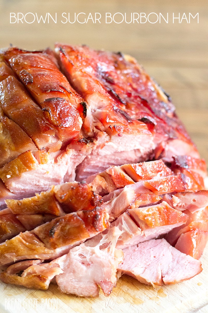 This easy Brown Sugar Bourbon Ham is the best way to celebrate with your family! This ham is full of flavor and just as good from the fridge as it is right out of the oven!