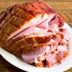 Brown Sugar Bourbon Ham is the best way to celebrate the holidays! This ham is full of flavor and the leftovers are as good as it is right out of the oven!