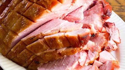Brown Sugar Bourbon Ham is the best way to celebrate the holidays! This ham is full of flavor and the leftovers are as good as it is right out of the oven!