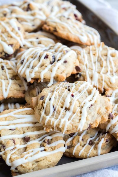 Loaded with two types of chocolate and tart dried cranberries, these Chocolate Oatmeal Cranberry Cookies are a family favorite everyone will ask for again and again!
