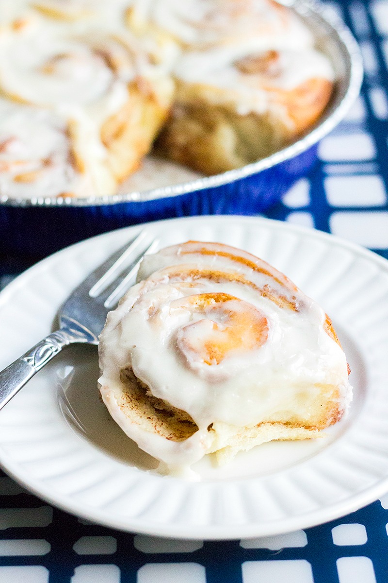 These Homemade Cinnamon Rolls are warm, gooey, and oh so crave-able! Perfect for lazy weekends or a special holiday treat!