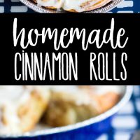 These Homemade Cinnamon Rolls are warm, gooey, and oh so crave-able! Perfect for lazy weekends or a special holiday treat!