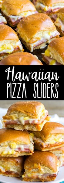 Your party isn't complete until you serve up these Hawaiian Pizza Sliders! Loaded with all your favorite pizza toppings, these sliders are easy to make and always a crowd favorite!