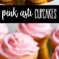 Pink Asti Cupcakes are a sweet treat that's perfect for celebrating Valentine's Day, bridal showers, or Mother's Day! Spiked with Asti sparkling wine, these cupcakes are deliciously hard to resist!
