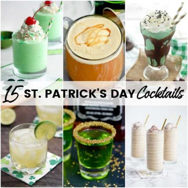 It's time for the wearing of the green and these 15 St. Patrick's Day Cocktails are sure to make your celebration a hit!
