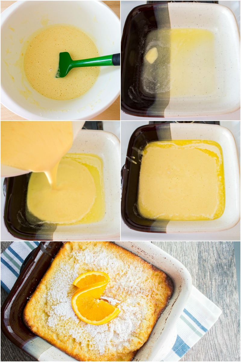 steps to make orange ricotta dutch baby