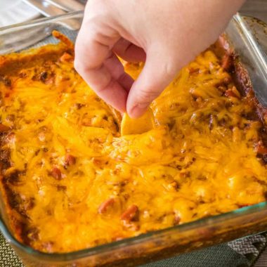 The classic combination of chili, cheese & hot dogs has never tasted so good! Whip up easy Chili Cheese Dog Dip for an appetizer everyone will crave!