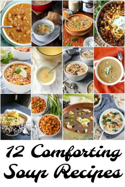 12 comforting soup recipes collage