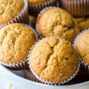 Start your morning off right with yummy Banana Bread Muffins! This easy breakfast recipe is great for busy mornings or weekend brunch!