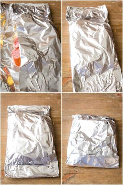 how to fold foil packets for grill