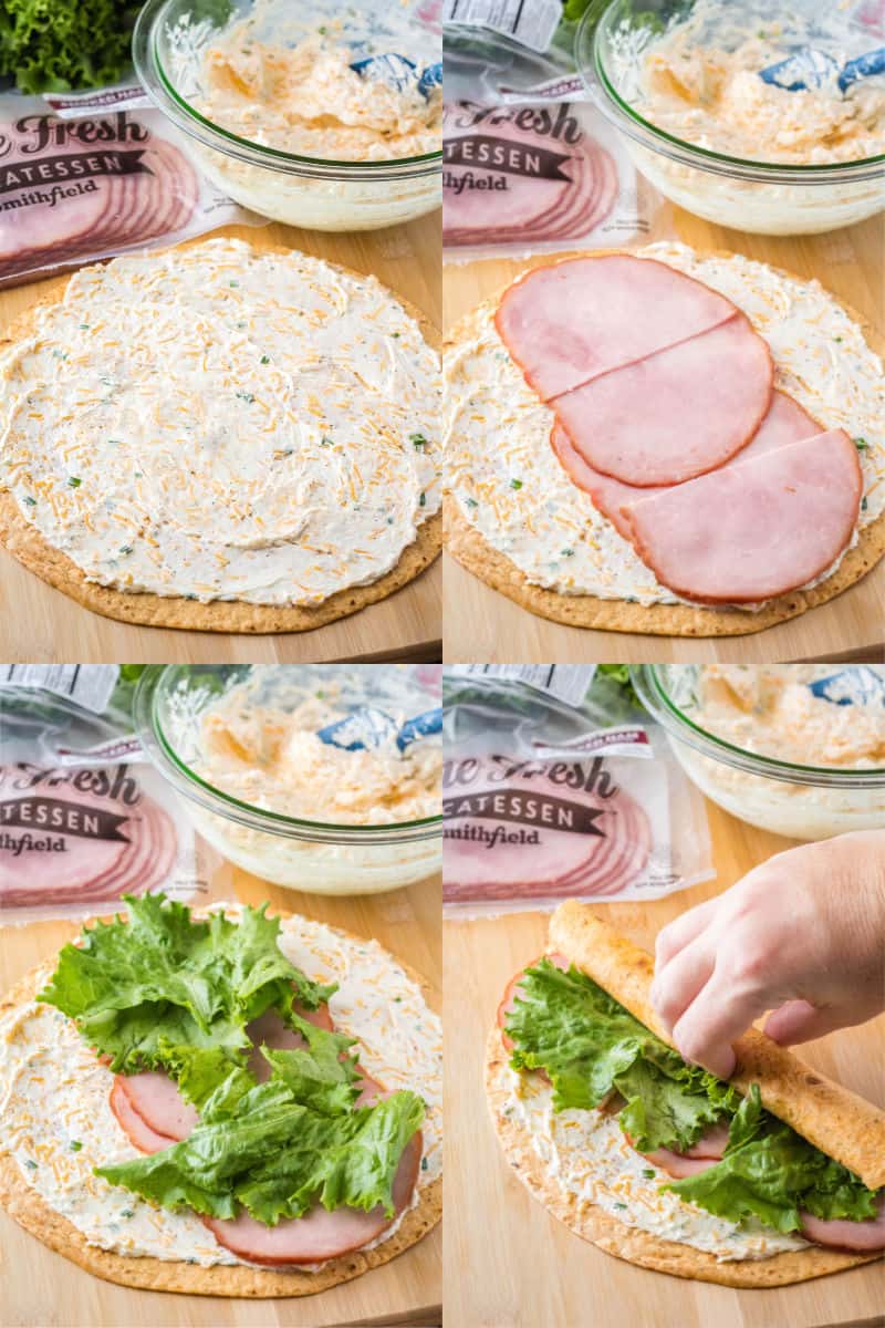 how to make ham roll ups