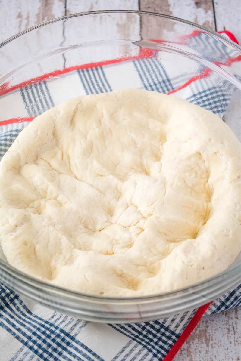 dough that has been punched down