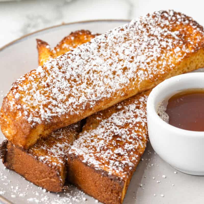 Air Fryer French Toast Sticks • Bread Booze Bacon